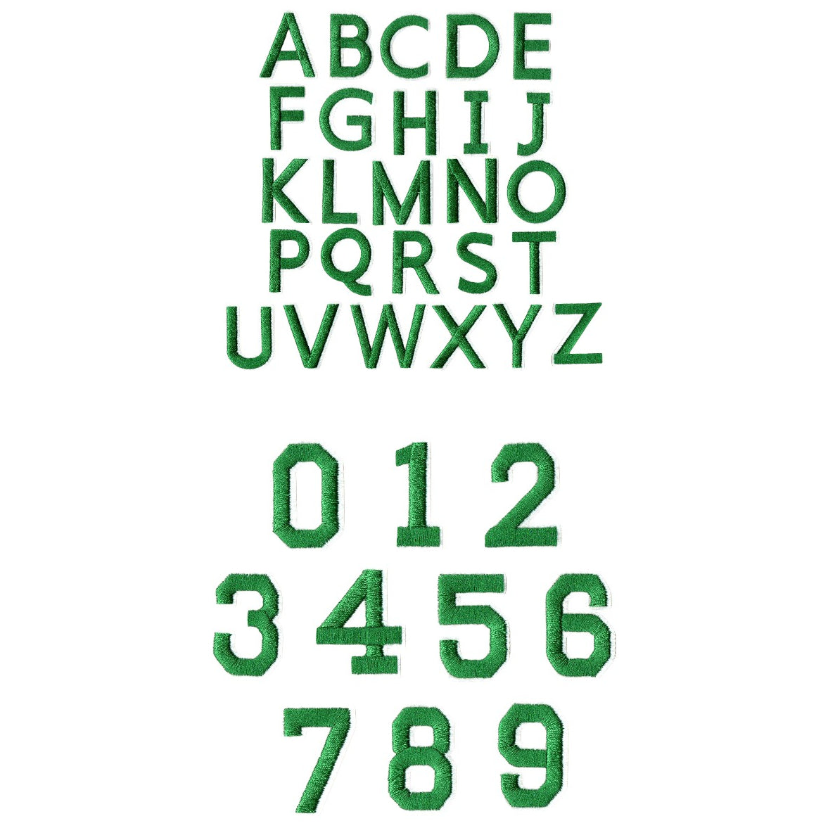 Iron-On Alphabet and Number Embroidered Patches for Clothing, Hats, Jeans, DIY Crafts and Sewing Repairs
