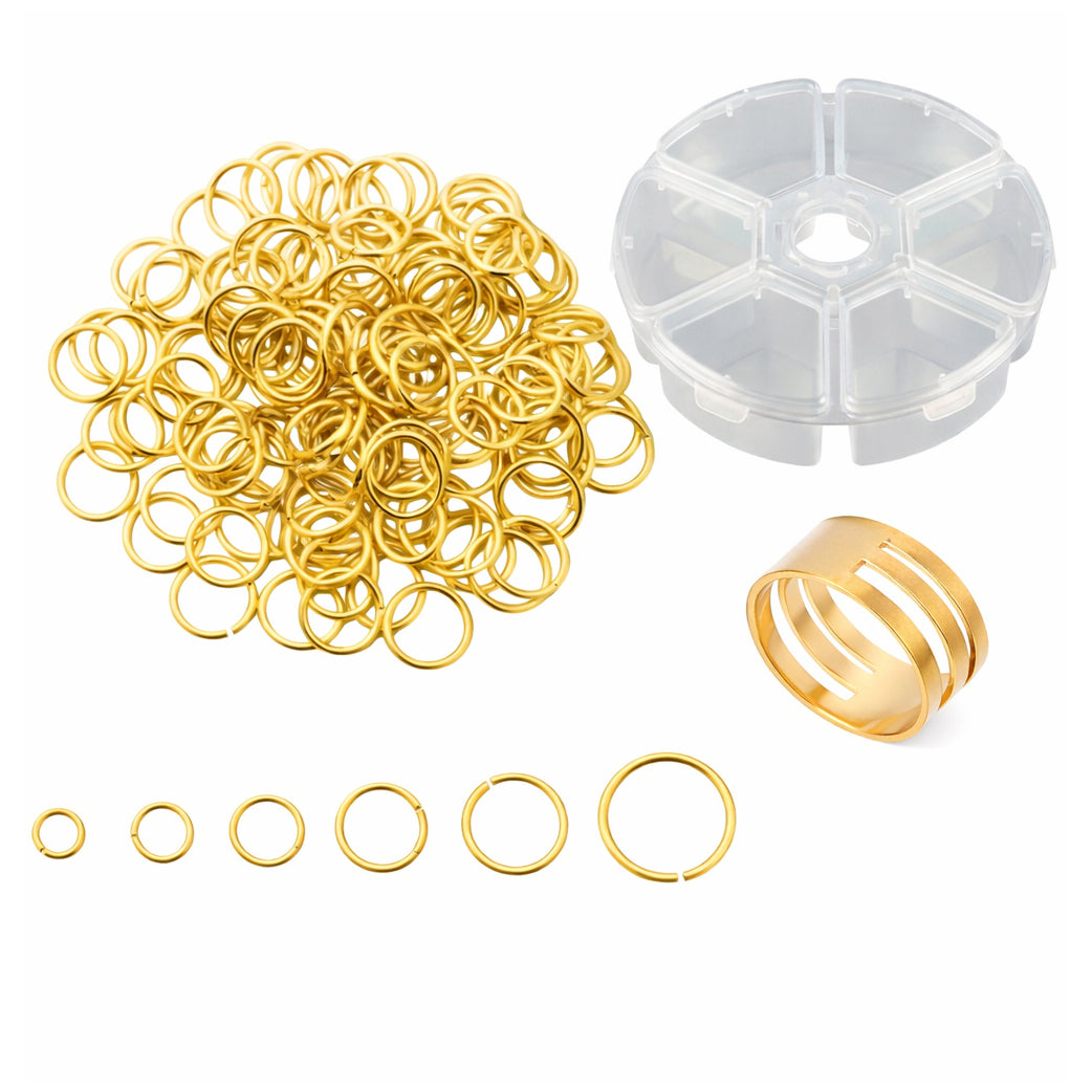 Stainless Steel 18 Gauge Jump Rings Open Connector Rings for Jewelry Making, Chainmail, Keychains and DIY Crafts