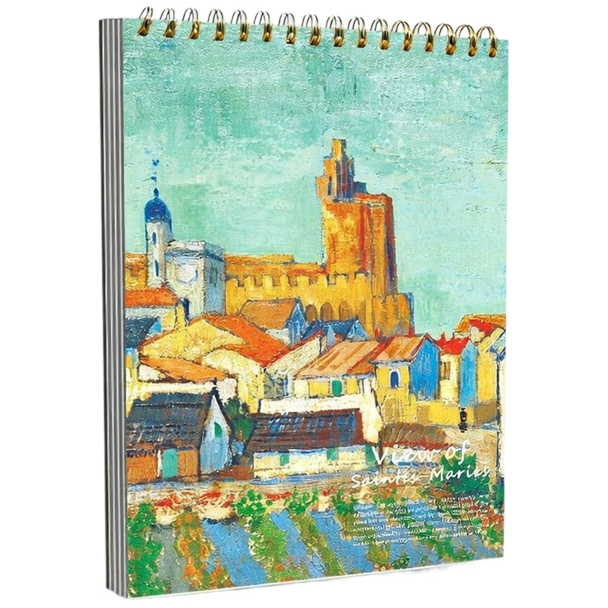 Spiral Sketchbook 8.26 x 11.42 Inch 60 Sheets 100gsm Drawing Pad Hard Cover for Kids Art Supplies