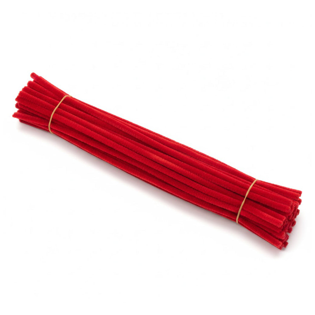 11.8 Inch Chenille Stem Pipe Cleaners 6 to 7mm for DIY Crafts and Kids Projects, Pack of 100