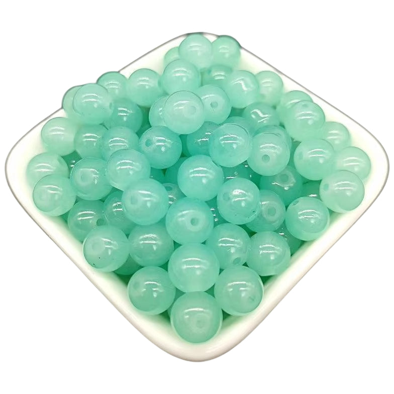 Multicolor Natural Stone Beads for Jewelry Making Round Genuine Gemstone Beading Set, Pack of 100