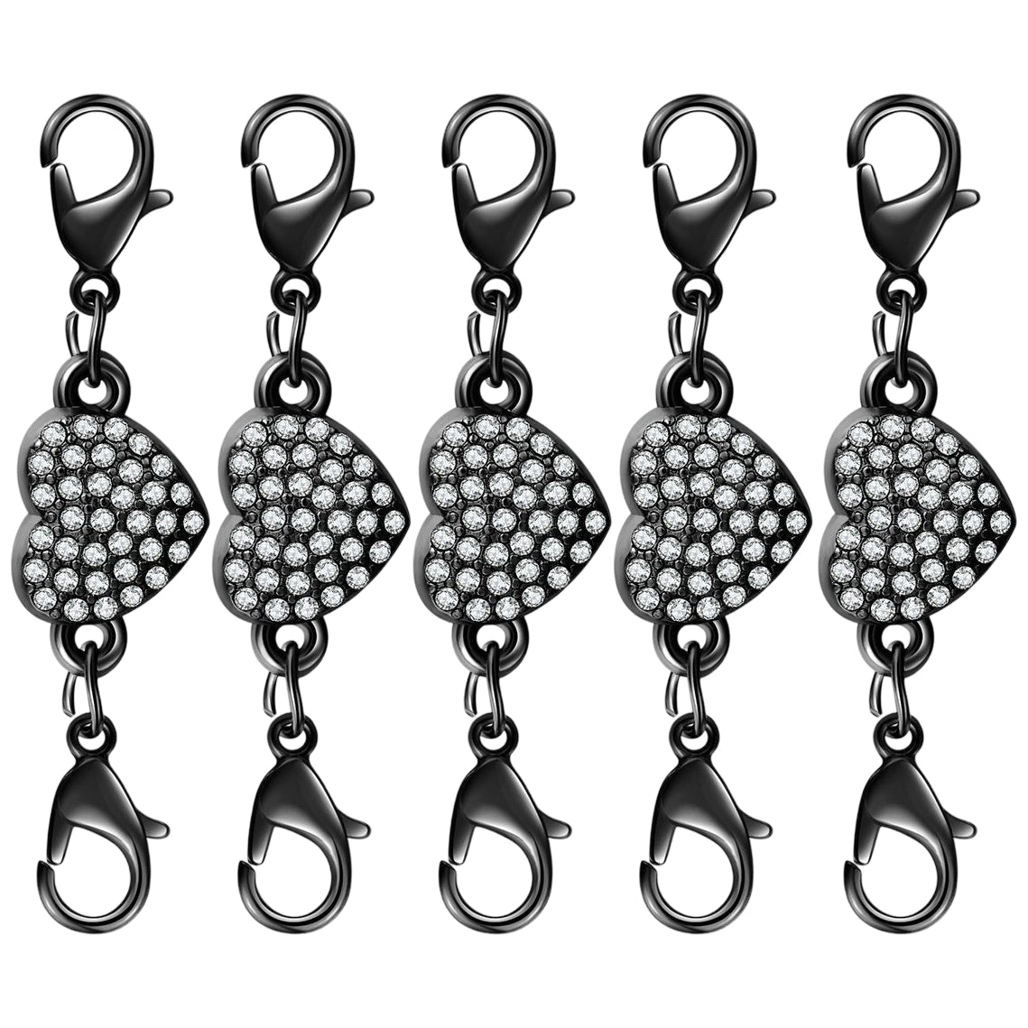 14K Gold and Silver Magnetic Double Lobster Clasp Extenders for Necklaces and Bracelets