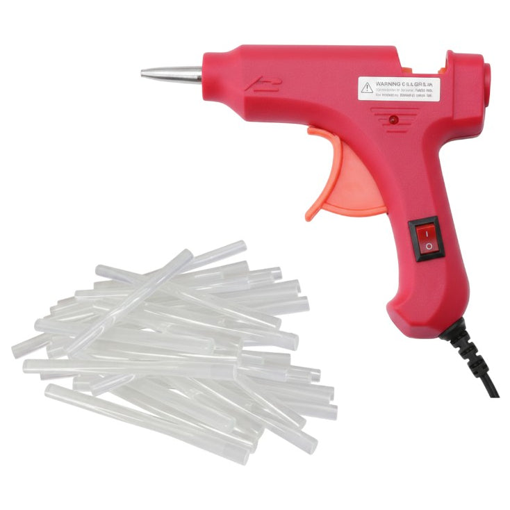 20W Mini Hot Glue Gun Kit with 30 Glue Sticks Fast Heating for Crafts and Repairs
