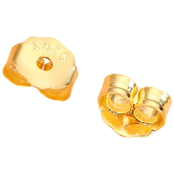 Screw On Earring Backs Pair for Diamond Studs and Threaded Post Jewelry