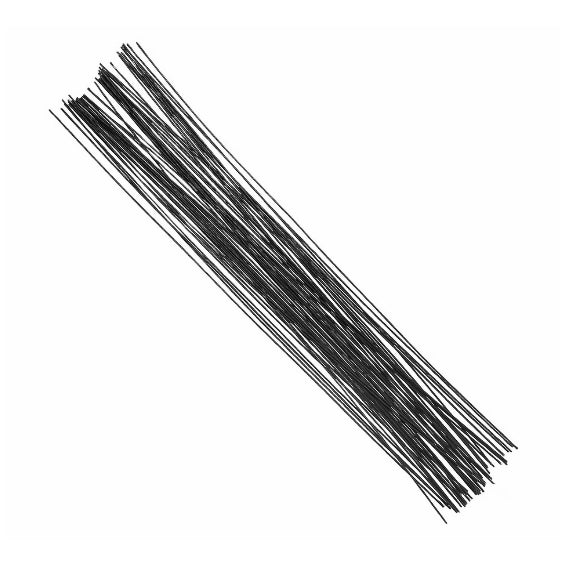 18 Gauge Floral Stem Wire 16 Inch White for Wreaths Bouquets Floral Crowns and Craft Decorations, Pack of 50