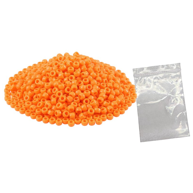 Plastic Pony Beads for Bracelets, Hair Braids, Jewelry Making and DIY Craft Projects