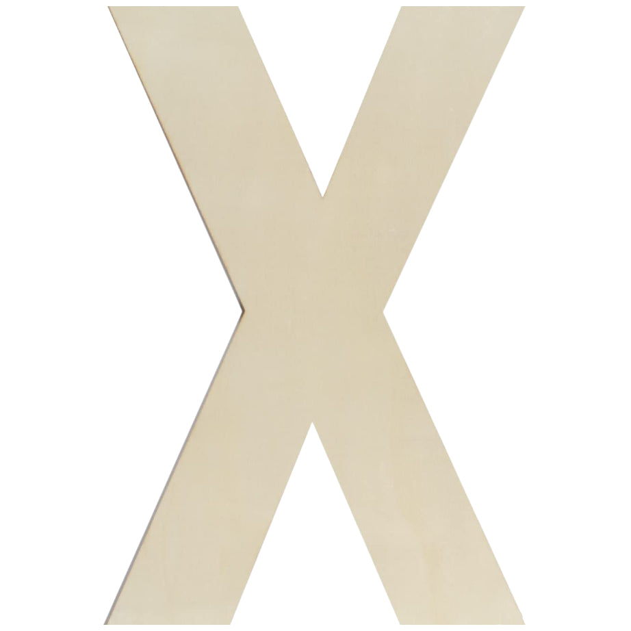 Unfinished Wooden Letter Style Surface for DIY Arts Crafts Home Decor Projects