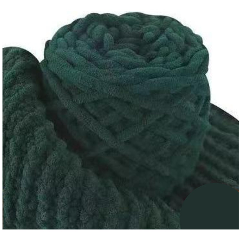 5mm Super Bulky Icicle Chenille Blanket Yarn 100g/3.53oz, 72 Yards for Knitting & Crocheting Crafts