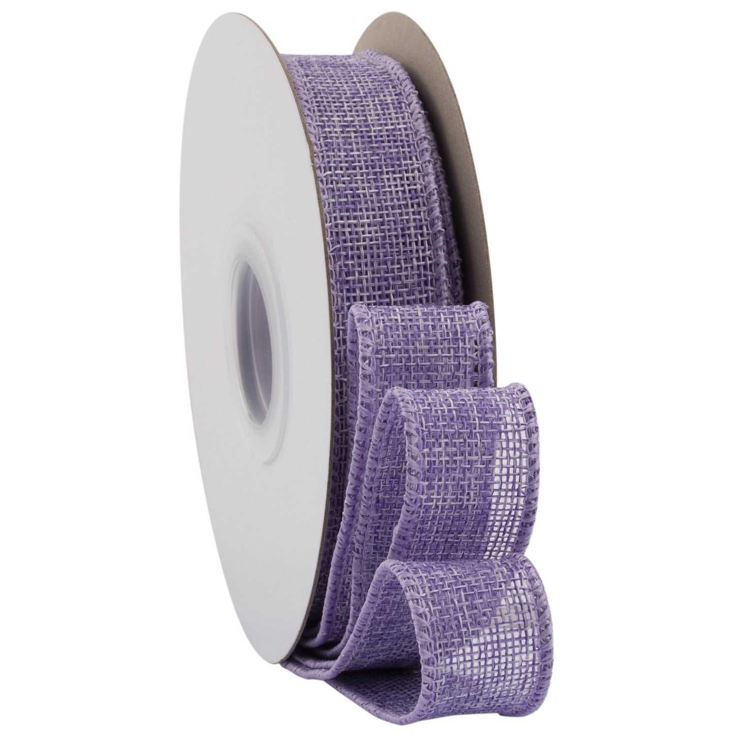 Burlap Wired Edge Ribbon 1.5 Inch x 10 Yards Natural Solid for Bows, Wreaths, and Decorations