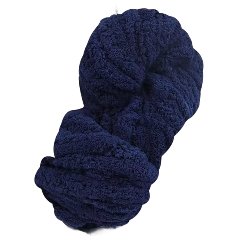 Super Chunky Chenille Yarn Soft Thick Fluffy Polyester for Arm Knitting Blankets and Home Decor, 20mm Thick 250 Grams/8.82oz 27.34 yards