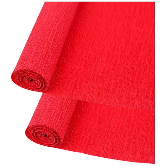 Crepe Paper Roll 19.6 Inch Wide 8ft Long for Flower Making Party and Craft Decor, Pack of 2