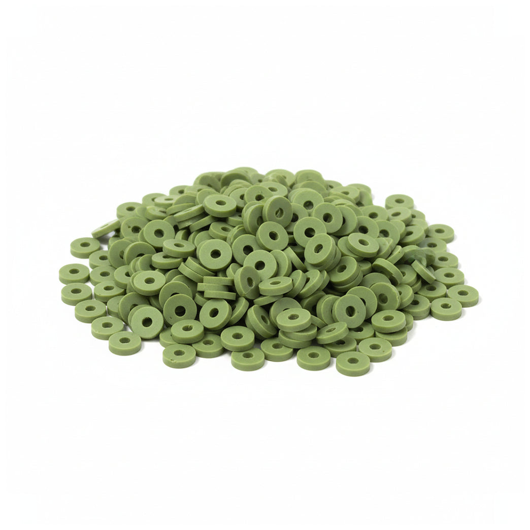 6mm Clay Beads for DIY Bracelet Necklace and Jewelry Making, Pack of 2000