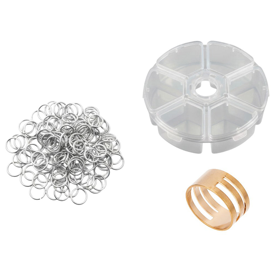 Stainless Steel 18 Gauge Jump Rings Open Connector Rings for Jewelry Making, Chainmail, Keychains and DIY Crafts