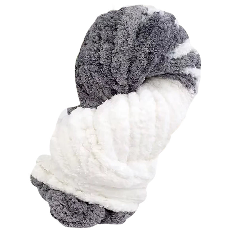 Super Chunky Chenille Yarn Soft Thick Fluffy Polyester for Arm Knitting Blankets and Home Decor, 20mm Thick 250 Grams/8.82oz 27.34 yards