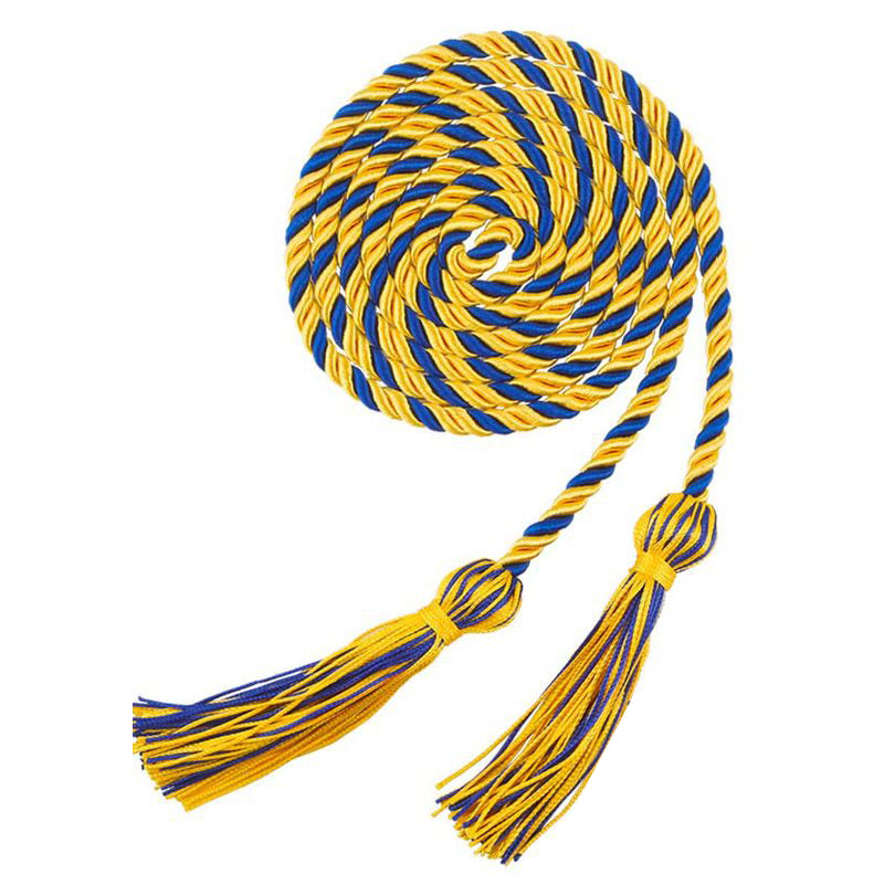 67 Inches Gold Graduation Cords for 2025 Ceremonies Braided Style Honor Tassel Rope