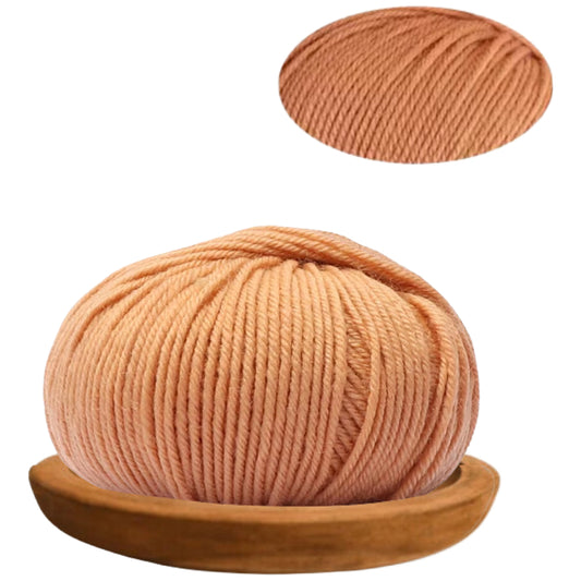 Malt 100% Merino Wool Yarn, 4 Strands, 140 Yards 50g/1.76oz, 6-Ply Soft Yarn for Knitting & Crocheting