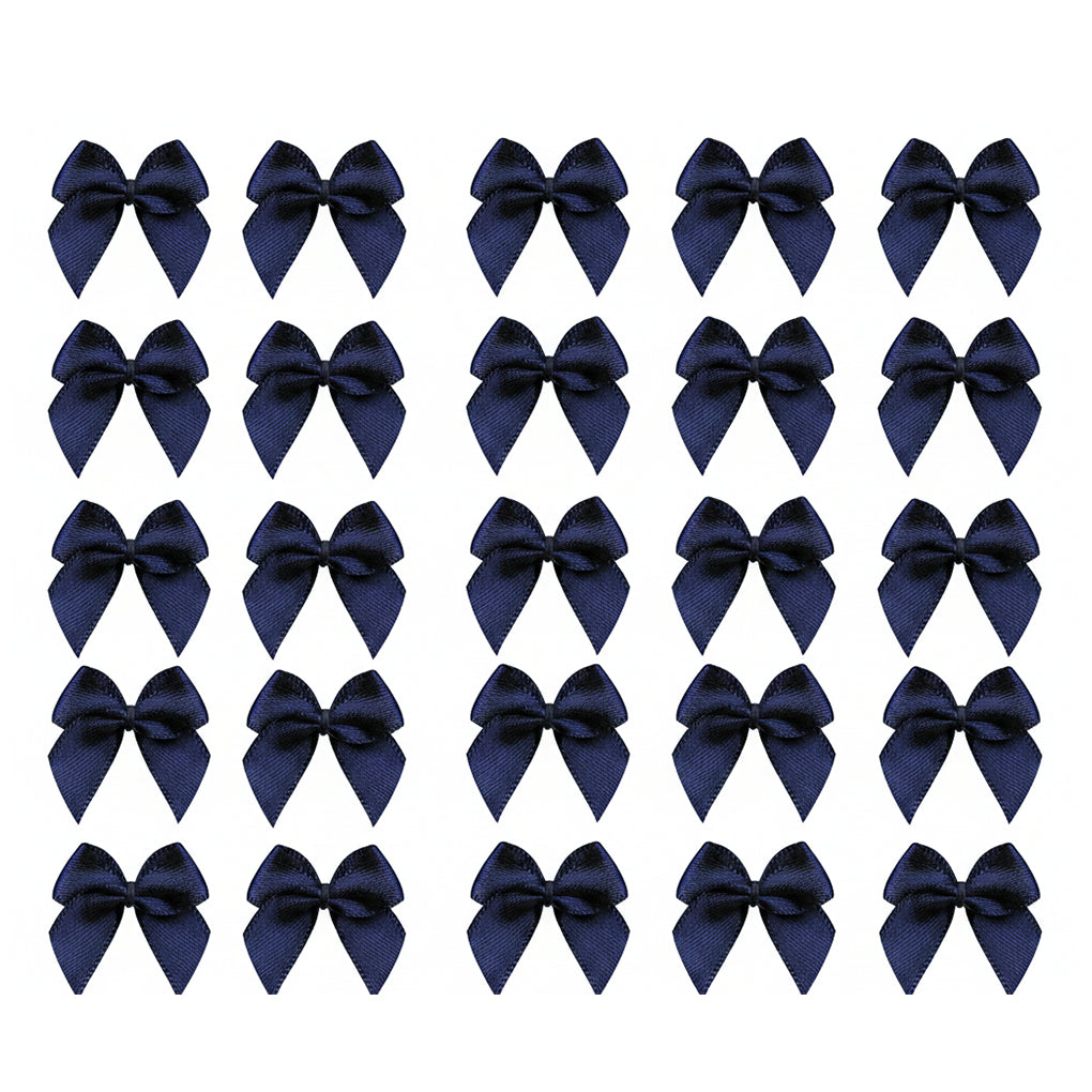 1 Inch Mini Satin Ribbon Bows for DIY Crafts Wedding Decor and Gift Box Decoration