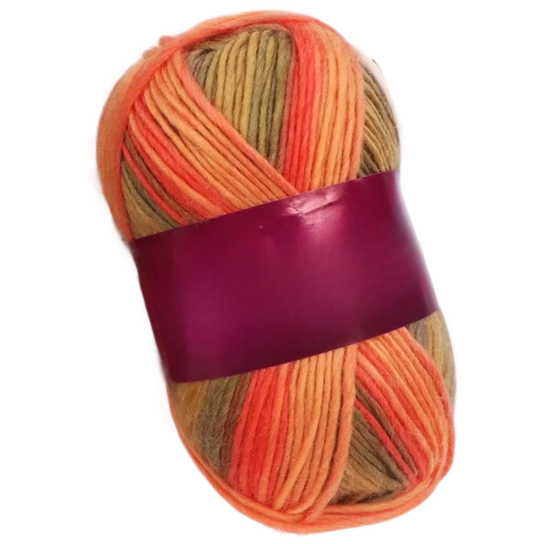 Soft Anti-Pilling Wool Yarn Blend, 30% Wool, 70% Acrylic, Aran/Worsted Weight #4, 100 Grams/3.53oz 175 Yards
