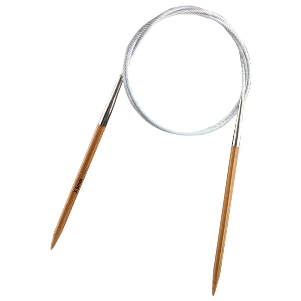 32-Inch Bamboo Circular Knitting Needle for DIY Handmade and Various Yarn Weaving Projects