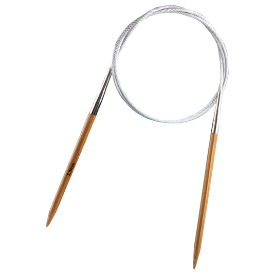 32-Inch Bamboo Circular Knitting Needle for DIY Handmade and Various Yarn Weaving Projects