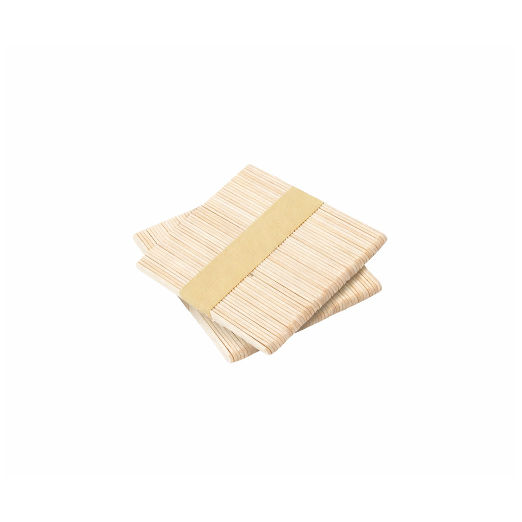 Natural Food Grade Wooden Popsicle Sticks 4.5 Inch Craft Sticks for Ice Cream, Waxing and DIY Crafts