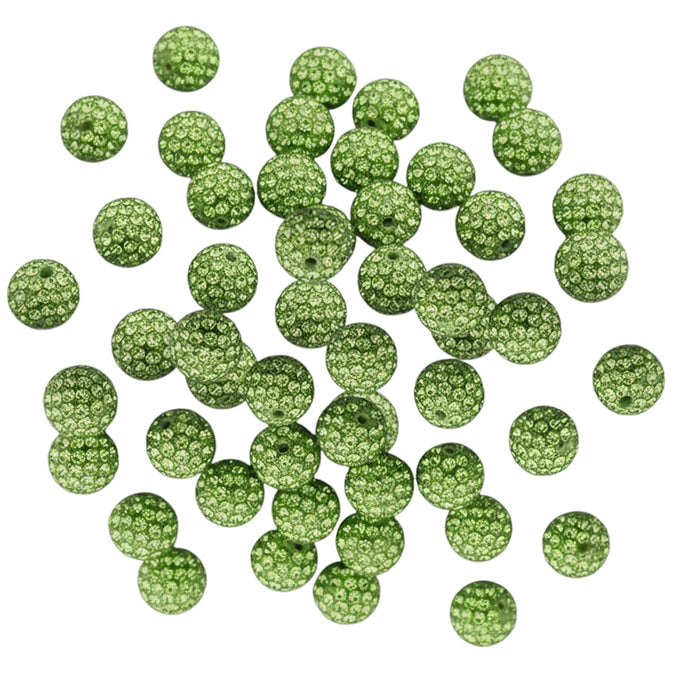 Sparkle Rhinestone Clay Beads Round Disco Spacer Beads for Jewelry Making, Bracelets, Earrings and DIY Craft Projects
