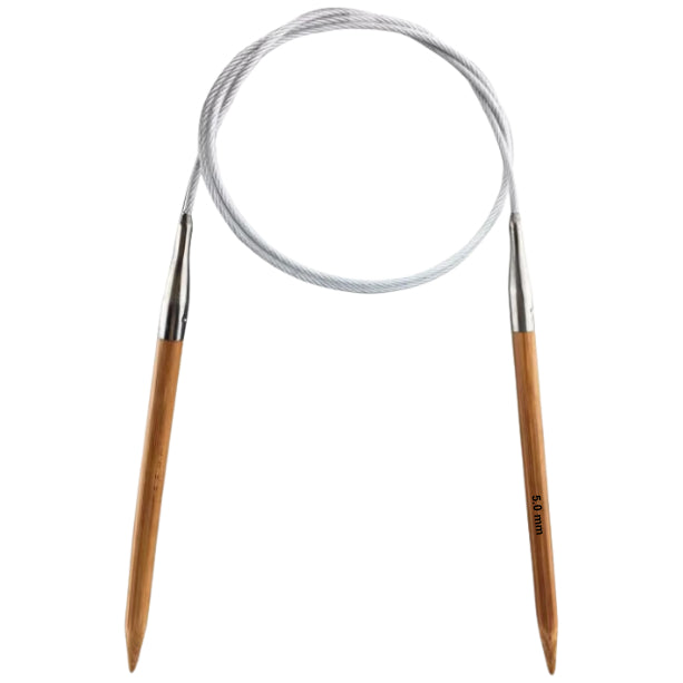 32-Inch Bamboo Circular Knitting Needle for DIY Handmade and Various Yarn Weaving Projects