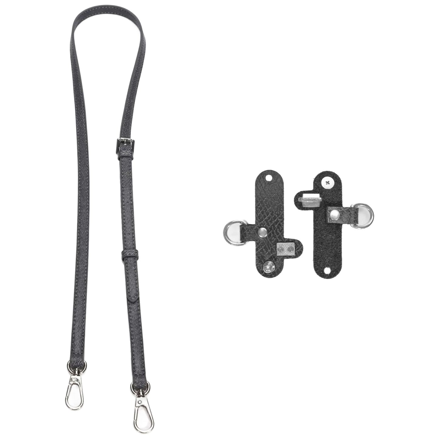 Adjustable Leather Crossbody Shoulder Strap Replacement Conversion Kit for Mini Pouch Bags 94–124cm