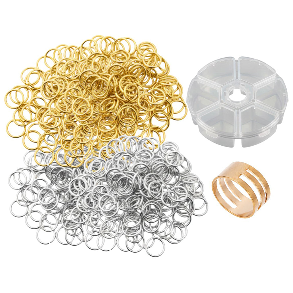 Stainless Steel 18 Gauge Jump Rings Open Connector Rings for Jewelry Making, Chainmail, Keychains and DIY Crafts