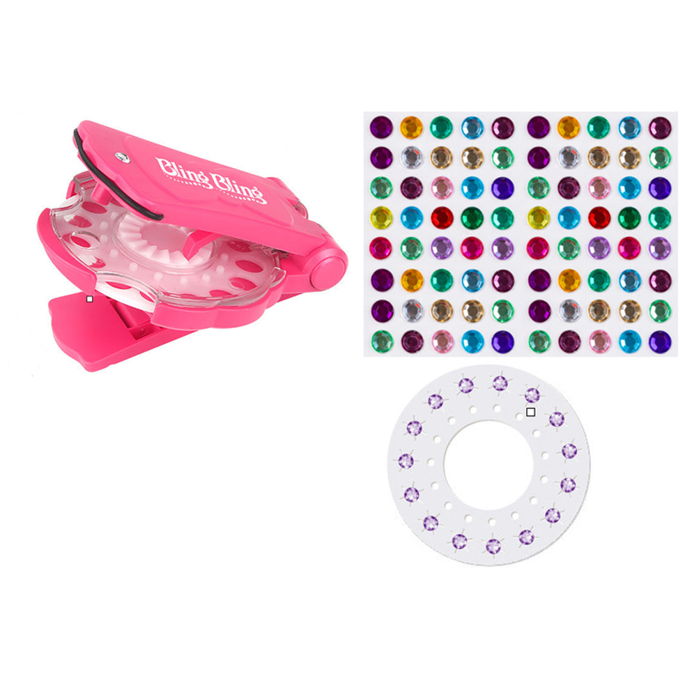 Colorful Hair Rhinestone Styling Kit for Festivals Parties School Events and DIY Hair Decoration Projects