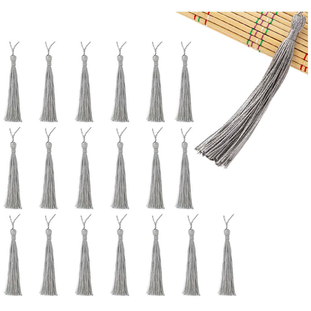 Handmade Silky Tassel Set for Jewelry Making, Keychains, Gift Tags, Sewing Crafts, and Home Decor, Pack of 20