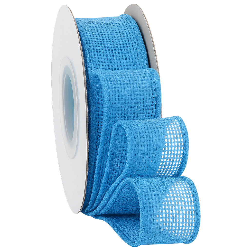 Burlap Wired Edge Ribbon 1.5 Inch x 10 Yards Natural Solid for Bows, Wreaths, and Decorations