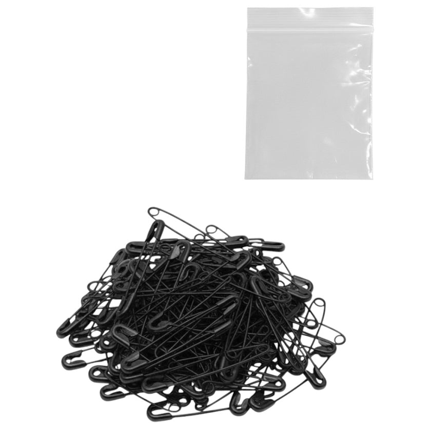 Heavy Duty Safety Pins Assorted 5 Sizes Nickel Plated Steel Bulk Set for Clothes Sewing Crafts and Art Supplies