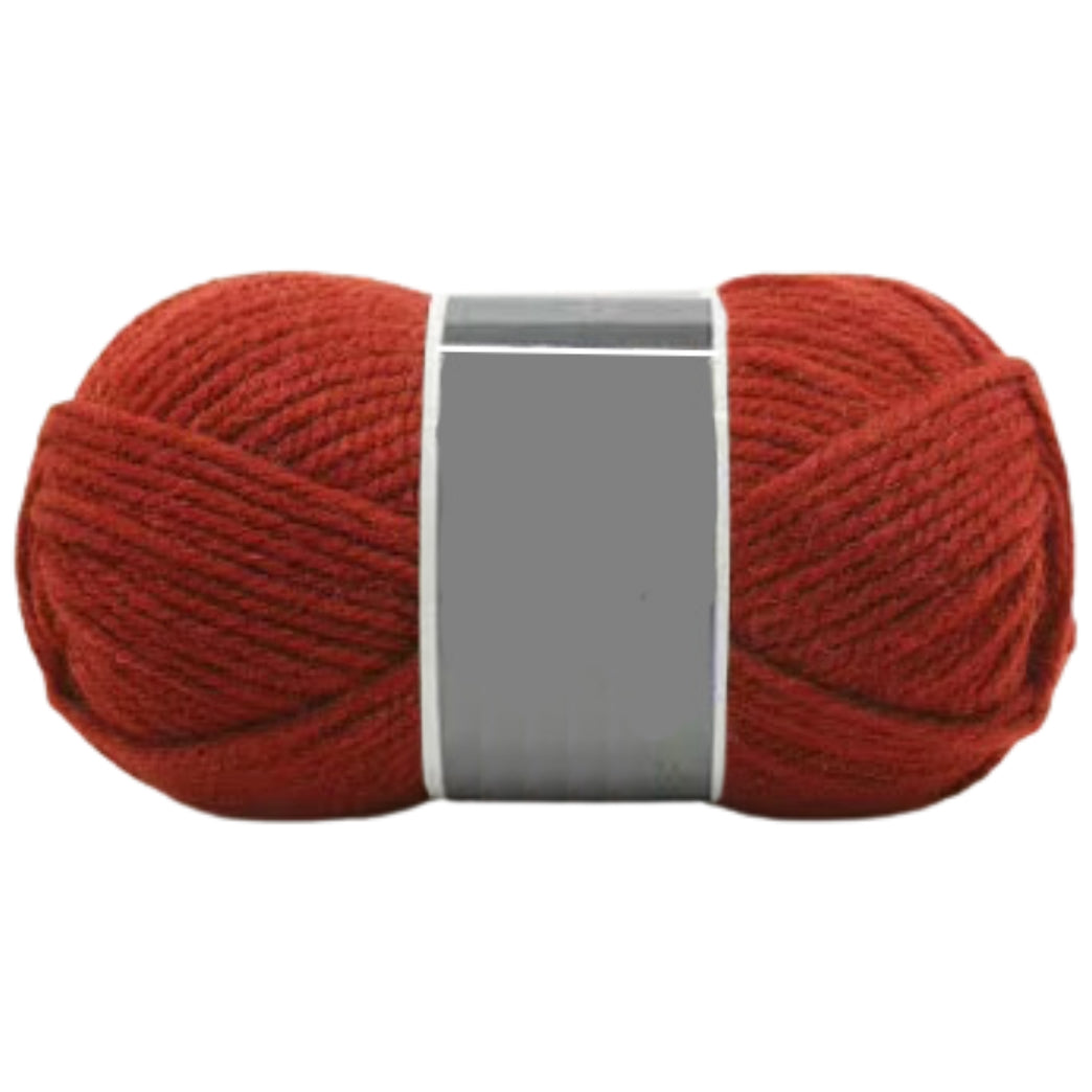 Bulky Merino Wool and Acrylic Blended Knitting Yarn for Craft Projects, 100 Grams/3.53oz 120 Yards
