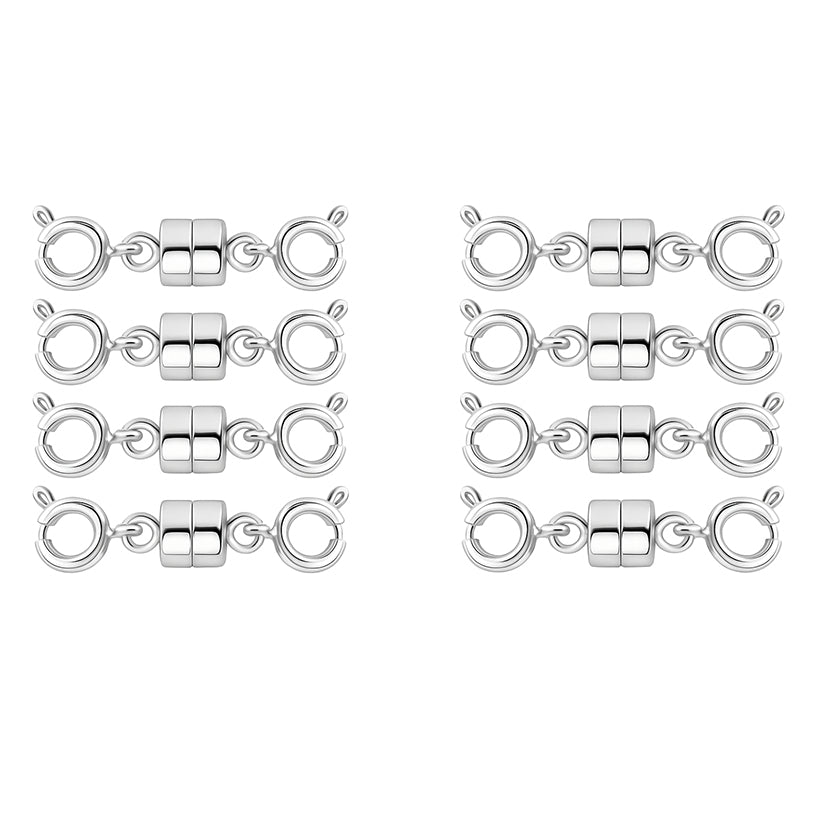 Strong Magnetic Necklace Clasps and 14K Gold Silver Bracelet Converters for Women
