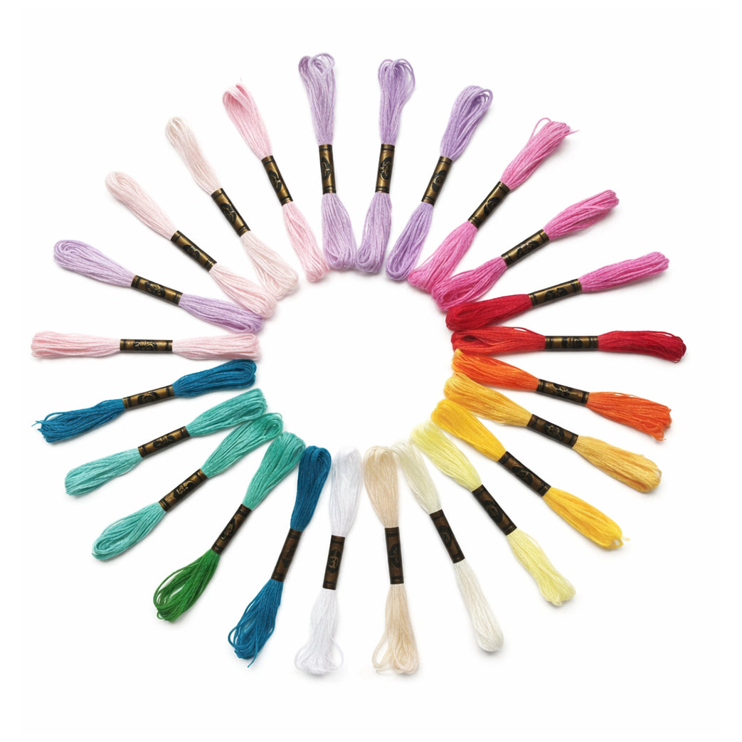 Embroidery Floss and Cross Stitch Thread for Bracelets, Ornaments, Dolls, and Handmade Crafts