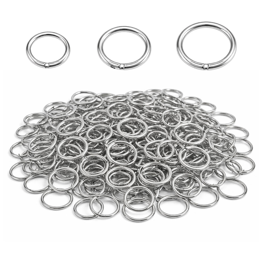 Stainless Steel Jump Rings Thick Strong Connector Rings for Jewelry and DIY Crafts, Pack of 300