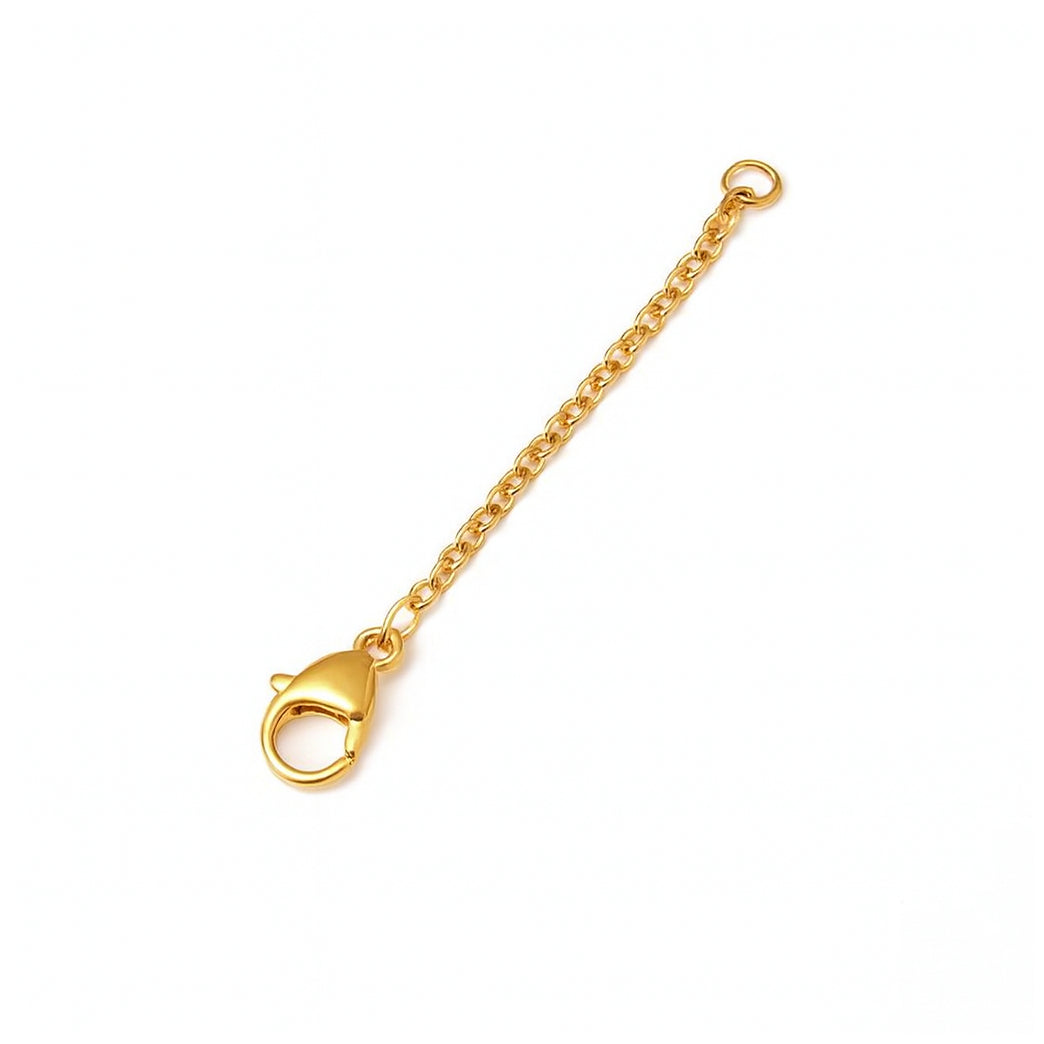 14k Gold-Plated 2-Inch Necklace Extender with Lobster Clasp for Women Fine Jewelry