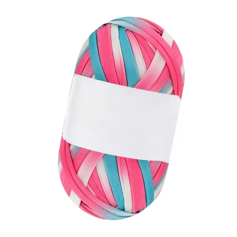 Polyester T-Shirt Yarn for Crochet Bags, Baskets, Coasters, and Crafts, 100g/3.53oz 48 Yards
