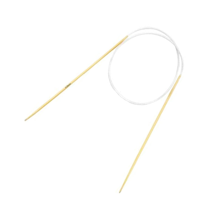 Carbonized Bamboo Circular Knitting Needles with Clear Cables – 47 Inches for Smooth Knitting