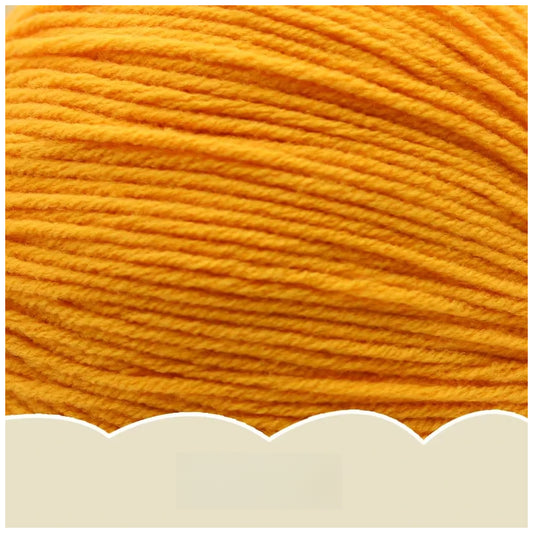 Orange Super Soft 4-Ply 50g/1.76oz, 180yds Cotton Acrylic Blend Yarn, Sport Weight for Sweaters, Dolls, and Baby Crochet