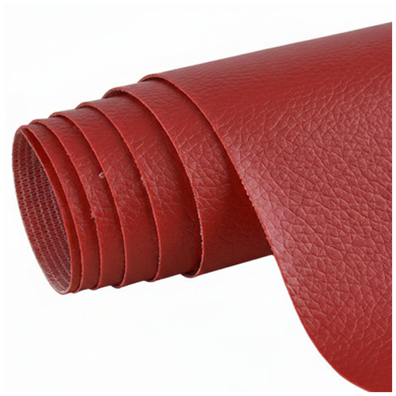 Waterproof Faux Leather Vinyl Fabric Sheets 0.6mm Thick UV Resistant Upholstery Material for DIY Repair Crafts