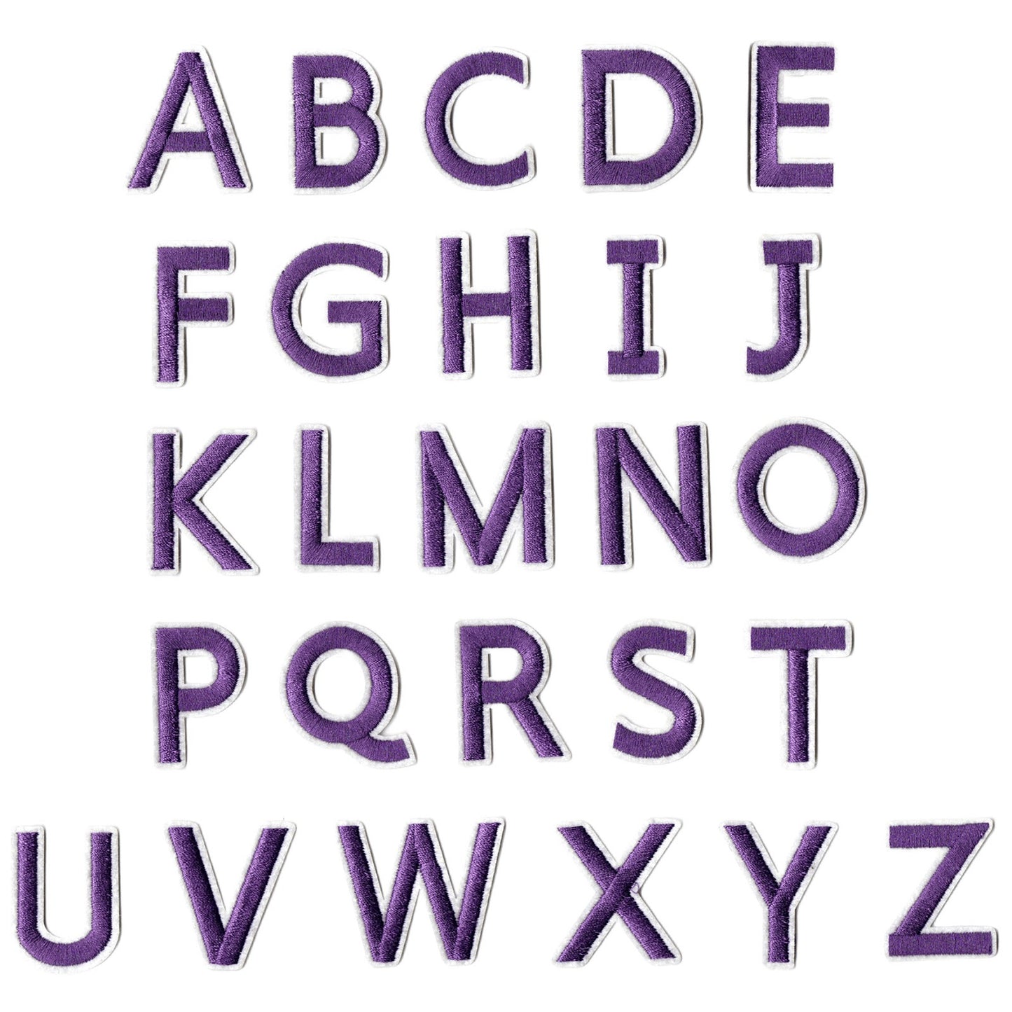 Iron-On Alphabet and Number Embroidered Patches for Clothing, Hats, Jeans, DIY Crafts and Sewing Repairs