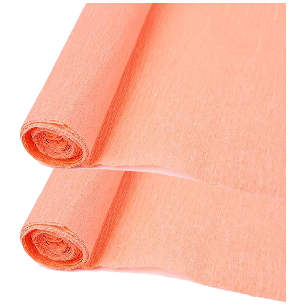 Crepe Paper Roll 19.6 Inch Wide 8ft Long for Flower Making Party and Craft Decor, Pack of 2