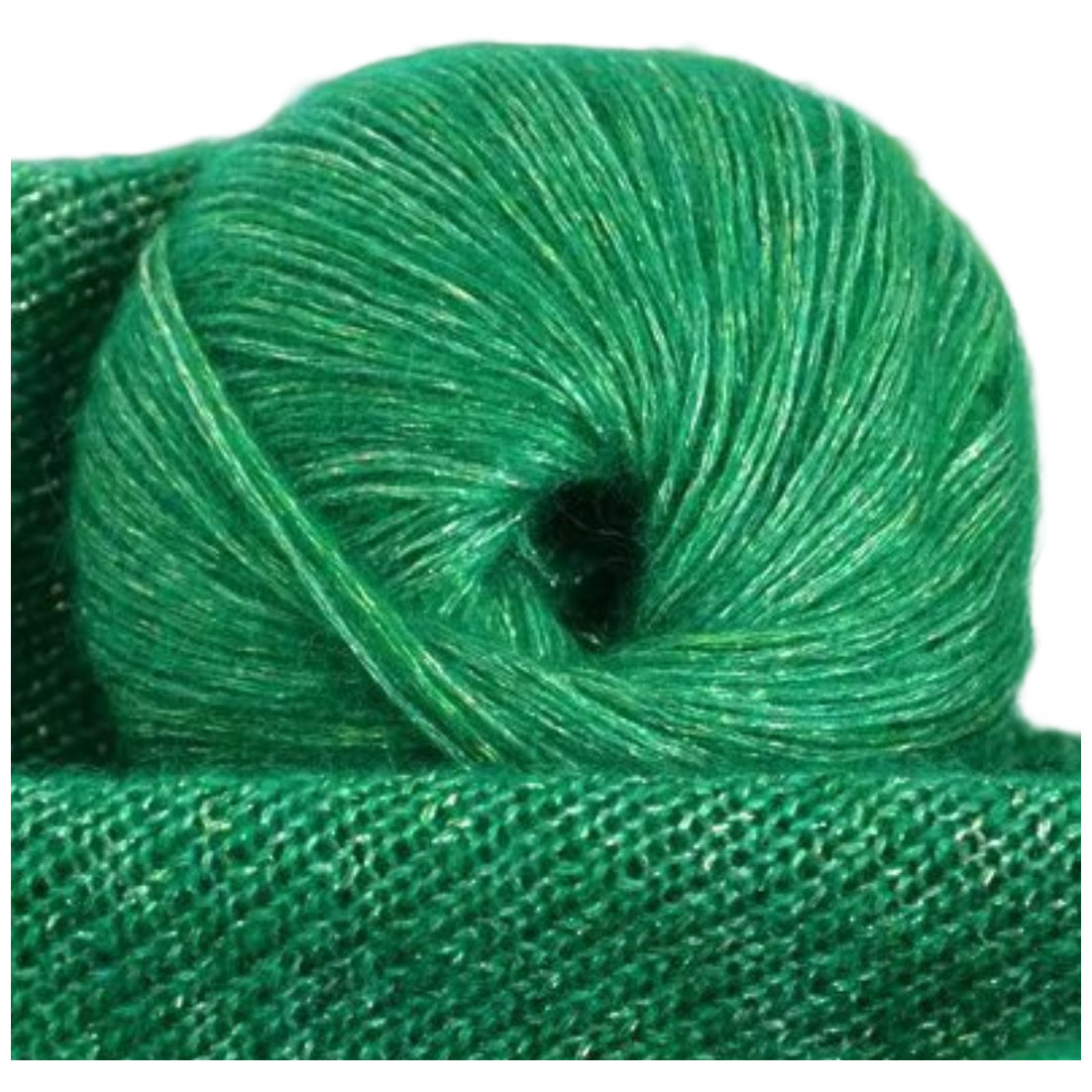 Glitter Knitting Yarn Sparkle Metallic Acrylic Wool for Crochet and Hand-Knitting, 25 Grams/0.85oz 109 Yards