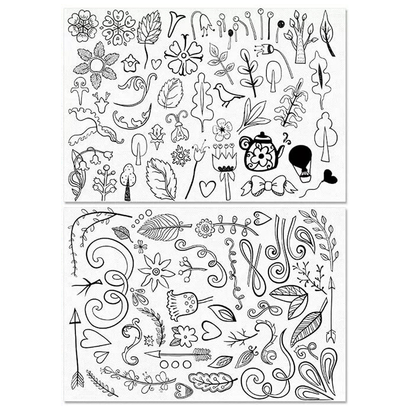 A4 Water Soluble Embroidery Stabilizer Sheets Stick and Stitch Wash Away Paper for Hand Sewing Beginners, Set of 2