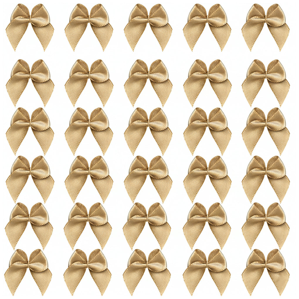1 Inch Mini Satin Ribbon Bows for DIY Crafts Wedding Decor and Gift Box Decoration
