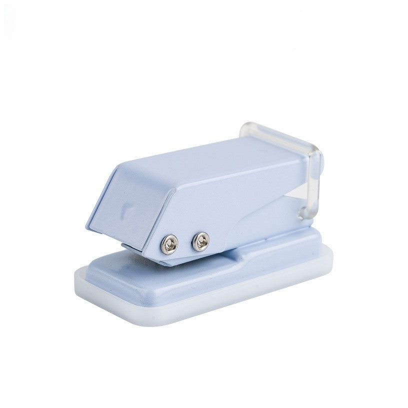 6mm Single Hole Paper Punch Reduced Effort Handheld Puncher with Lock for Office Crafts Ticketing and DIY Projects