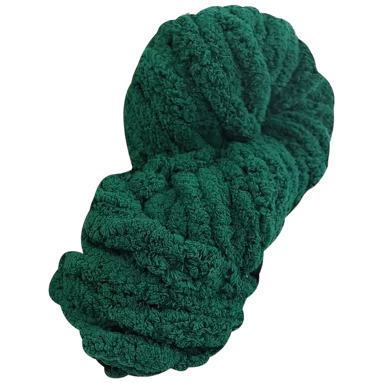 Super Chunky Chenille Yarn Soft Thick Fluffy Polyester for Arm Knitting Blankets and Home Decor, 20mm Thick 250 Grams/8.82oz 27.34 yards