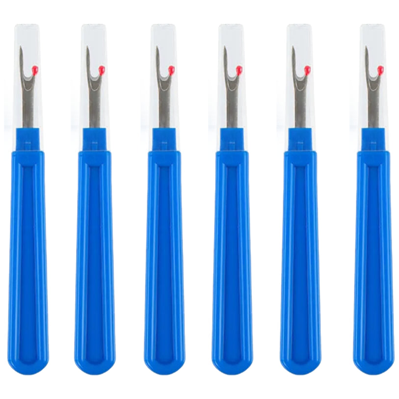 Ergonomic Seam Rippers for Sewing, Embroidery, and Thread Removal, Pack of 6